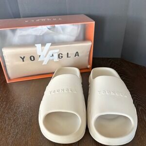 YOUNGLA Slides Off White Size 11 Model 960 Comfort Slippers